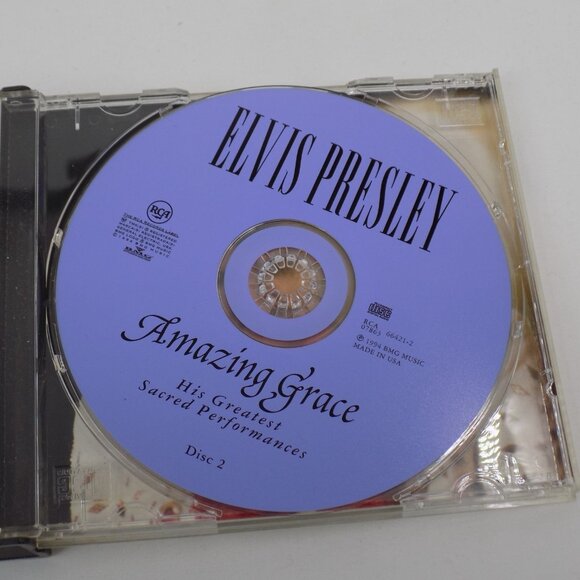 Elvis Presley Amazing Grace 2 CD set 1994 Greatest Sacred Performances Christian - Picture 6 of 7